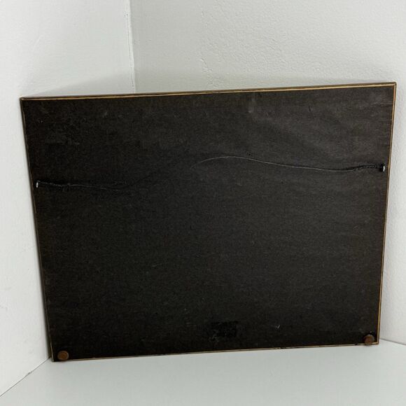 Vtg Cross Stitch Framed Needlework “Pledge Of Allegiance” Childs Whimsical 80s - Picture 4 of 7